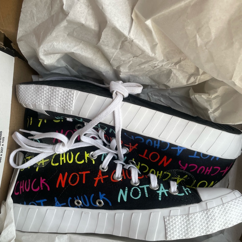 NIB Converse UNTITL3D High Not A Chuck - Black Sz 10 Men Sz 12 Women  173165c